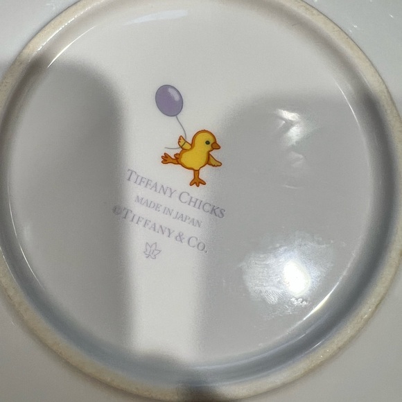 Tiffany & Co. Chicks baby Plate - Blue and Yellow - Picture 5 of 12